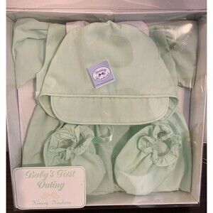 Ashton Drake Baby’s First Outing Outfit – Nursery Newborns – Mint Green – NEW